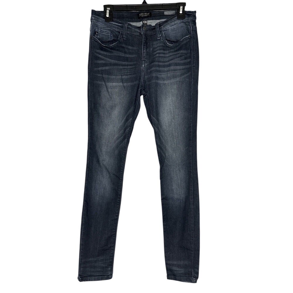 Judy Women's Blue Skinny Fit Jeans, Mid-Rise, Stretch, Size 11/30